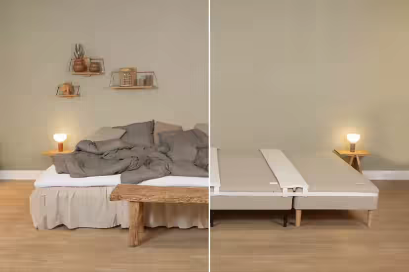 Vídeo: uma cama comum é ampliada com o FAMBED® Kit DIY, antes e depois